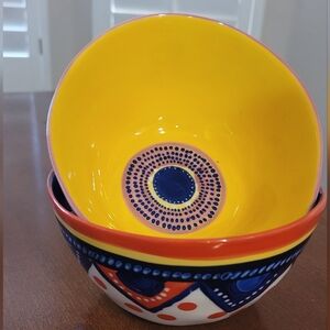 Antropologie Habari Ceramic Bowls 6"